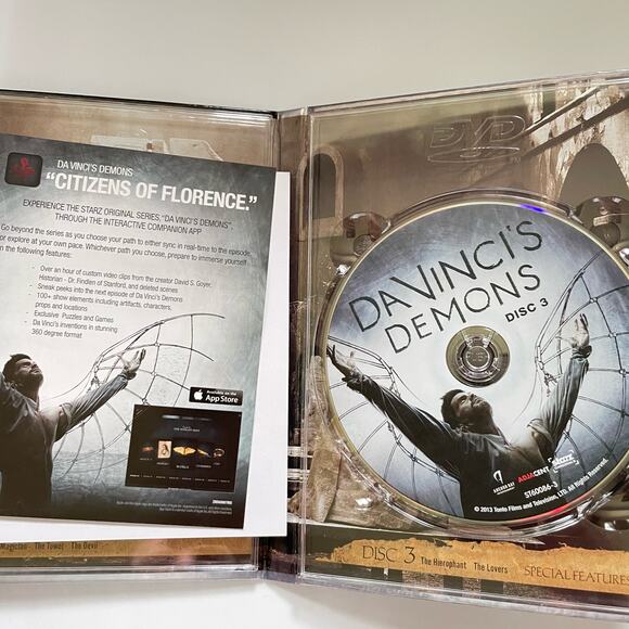 DaVinci's Demons Season 1 DVD Box Set Complete First Season Slip Cover - Picture 5 of 5